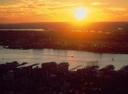 Sunset over the Hudson River.